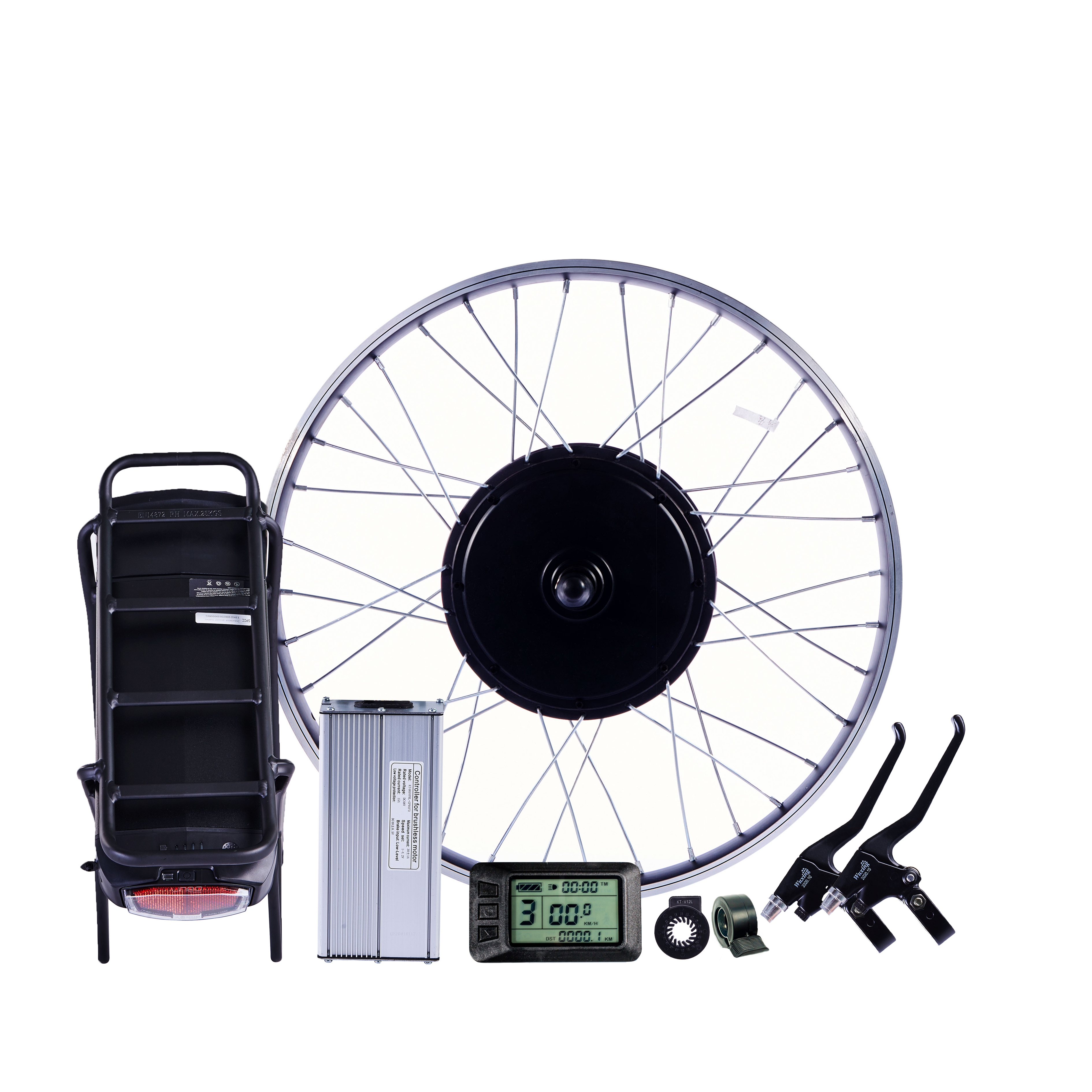Kit de conversión de bicicleta eléctrica de alta potencia de 1500w con batería