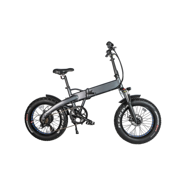 Bicicleta plegable eléctrica con rueda trasera de 36V, 500W y 20 pulgadas