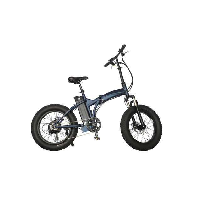 Bicicleta eléctrica plegable de 48V, 500W y 20 pulgadas con neumáticos gruesos