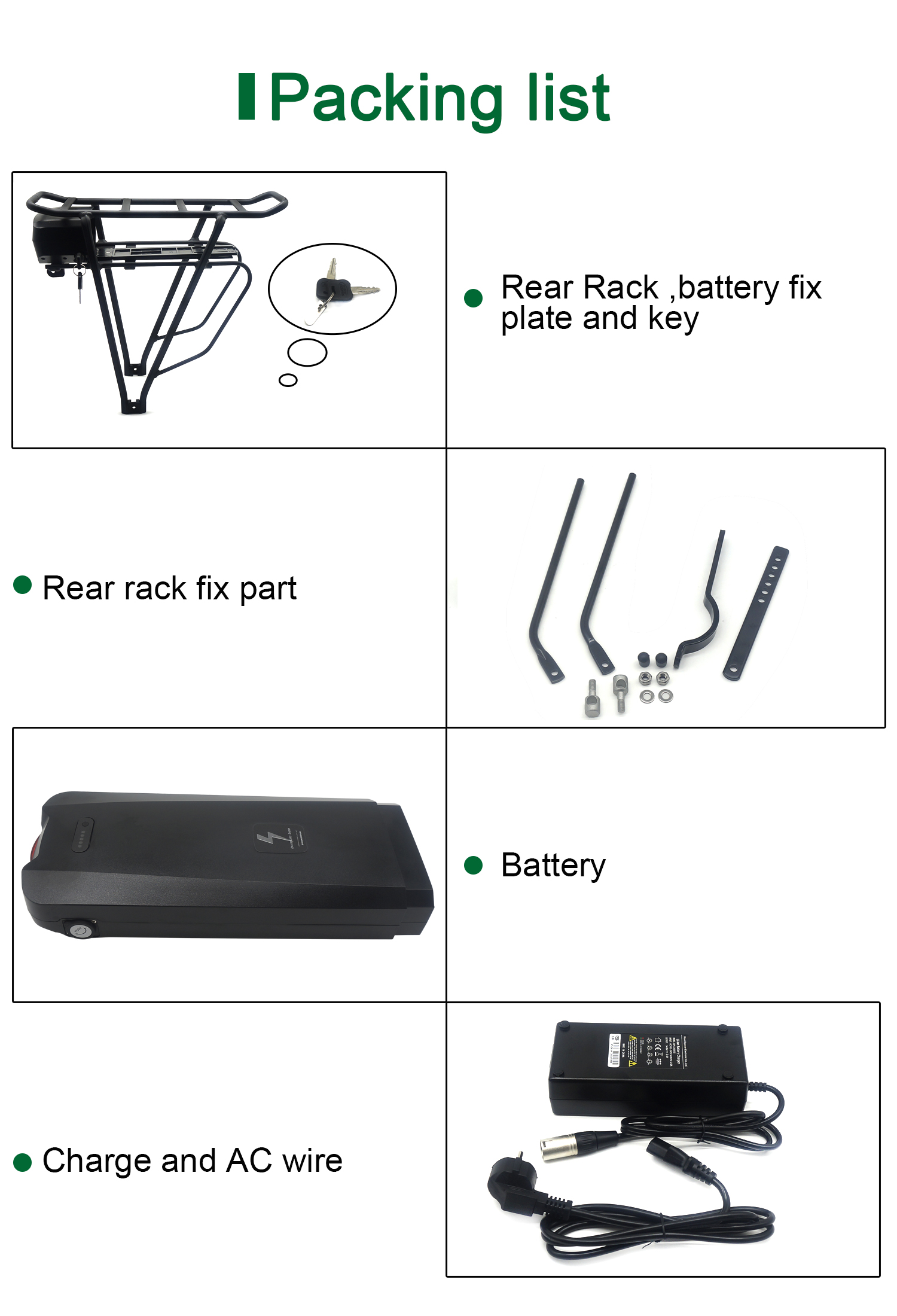 Greenpedel SX-1 Batería Ebike de gran capacidad de iones de litio