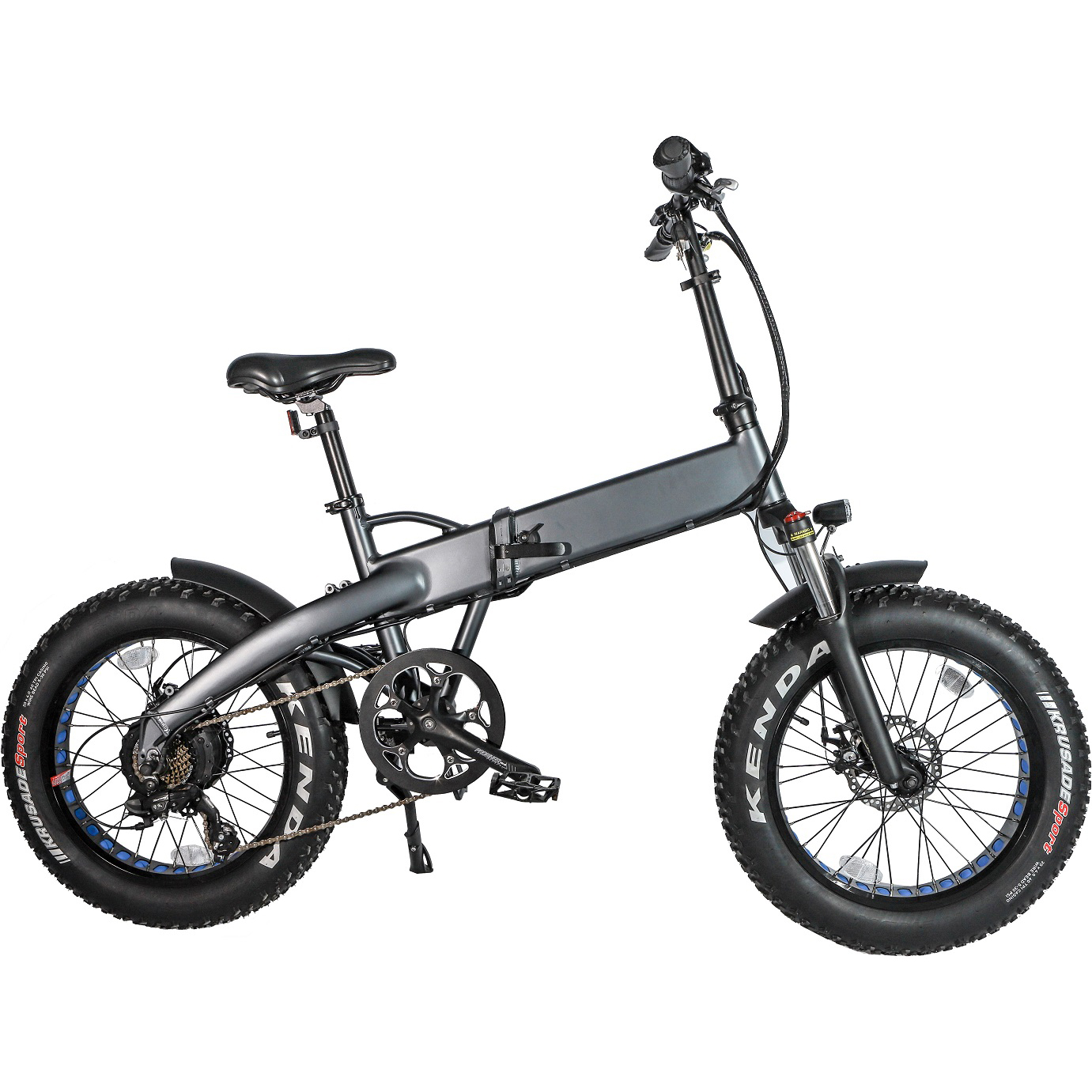 Bicicleta eléctrica plegable con neumáticos gruesos de 36v, 250w y 20 pulgadas